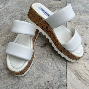 Steve Madden Defuse White platform sandal
